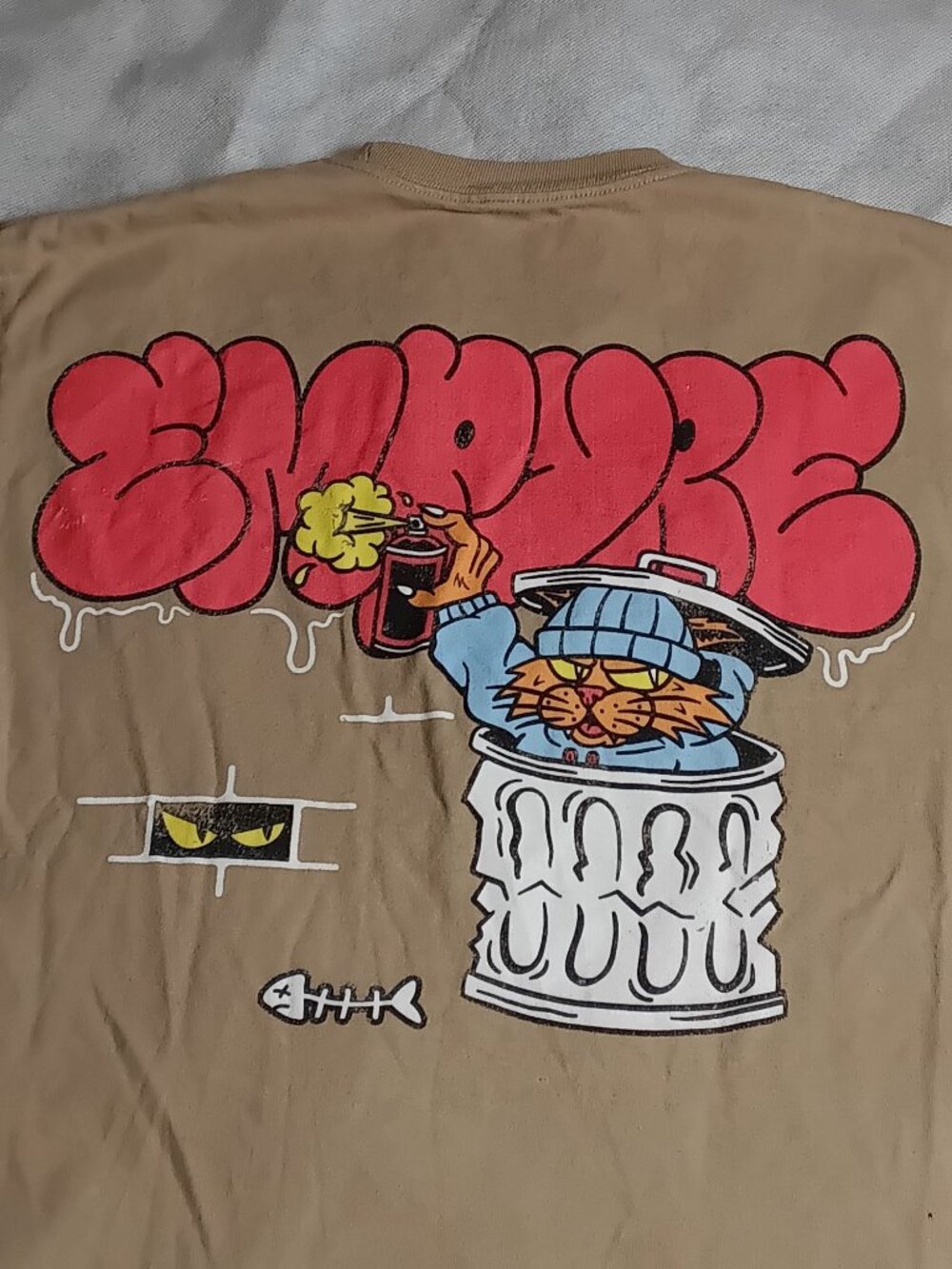 Empyre Alley Cat Sand T-Shirt Size Medium Skater Zumiez Graphic Tee